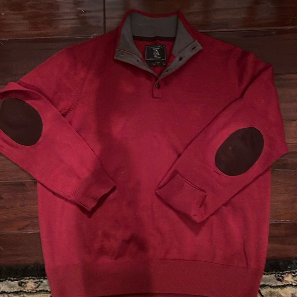 Men’s red pullover